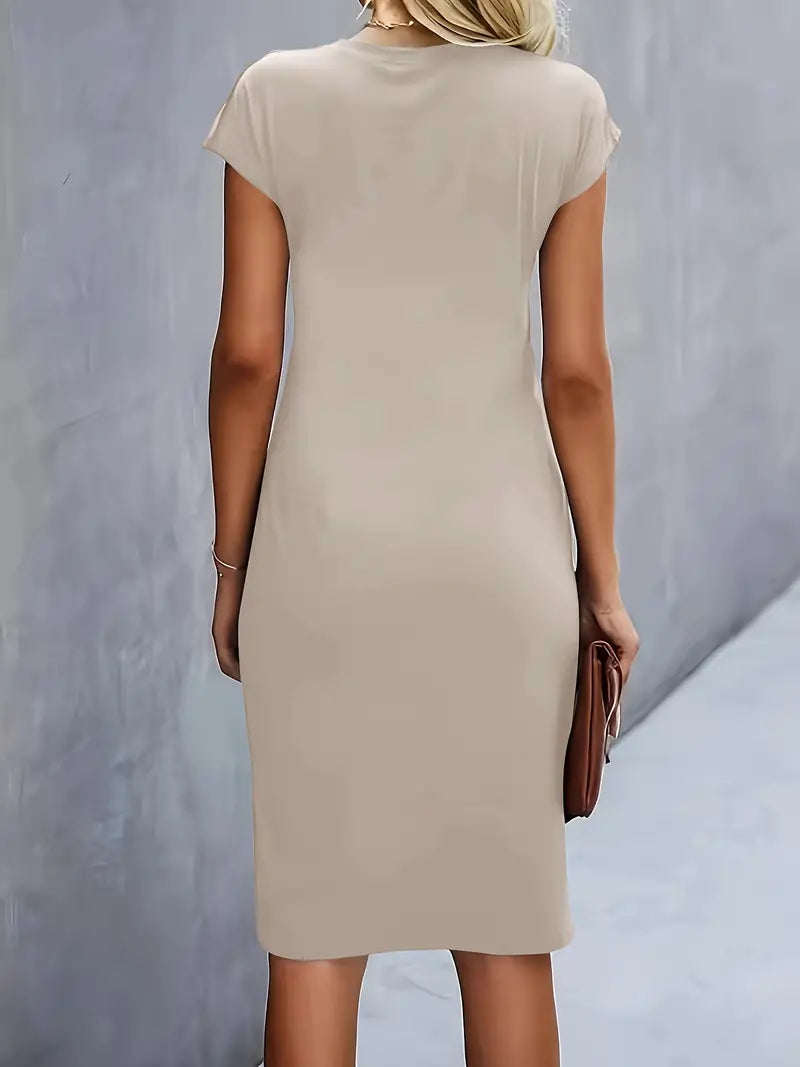 Damen Midi Kleid mit klassischem Schnitt