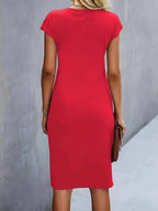 Damen Midi Kleid mit klassischem Schnitt