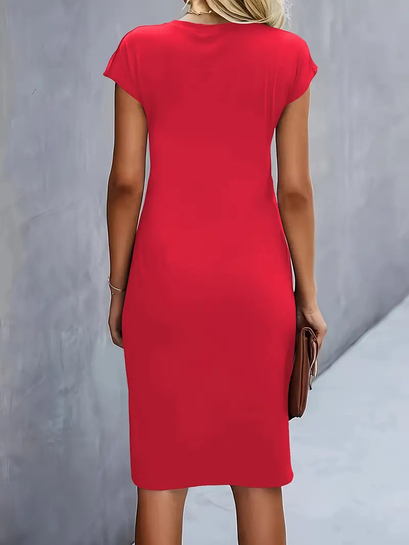 Damen Midi Kleid mit klassischem Schnitt
