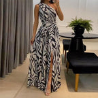 Women's Fashion Dress with Pattern and Stretch Fit
