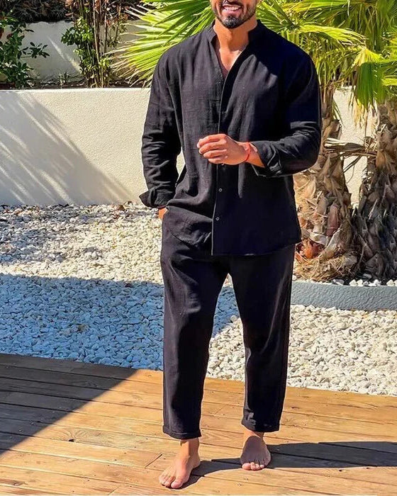 Men's Cotton Summer Set Breathable Comfortable Stylish for Everyday