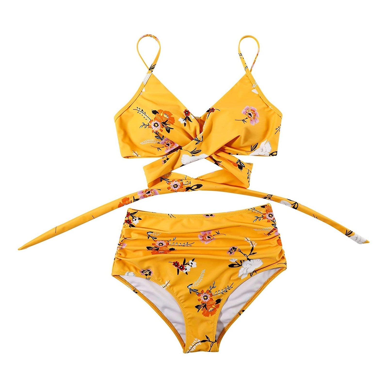 Women's High-Waist Bikini Set with Comfortable, Shaping Line