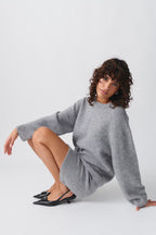 Damen weicher Strickpullover mit elegantem Schnitt