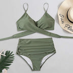 Damen Bikini Set High‑Waist mit Komfortabler, Figurformender Linie