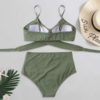 Damen Bikini Set High‑Waist mit Komfortabler, Figurformender Linie