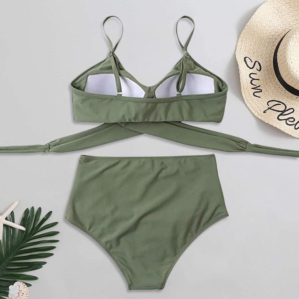 Damen Bikini Set High‑Waist mit Komfortabler, Figurformender Linie