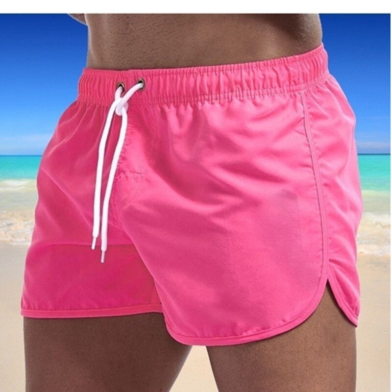 Herren Komfortable Badeshorts mit Tasche und Verstellung