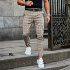 Męskie Chinosy Slim Fit z Ruit‑Wzorem