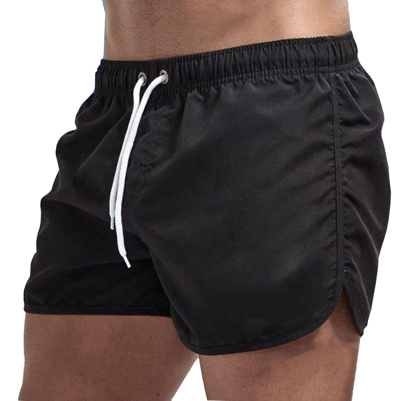 Herren Komfortable Badeshorts mit Tasche und Verstellung