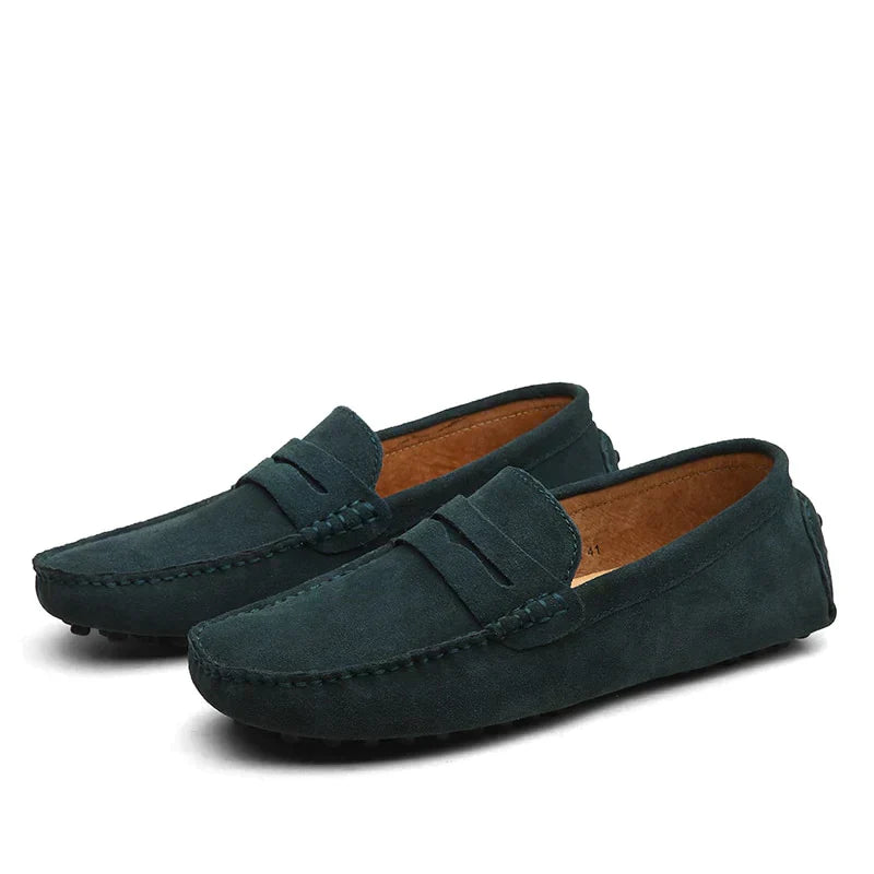 Elegante Herrenslipper mit klassischem Riemen und weicher Einlage