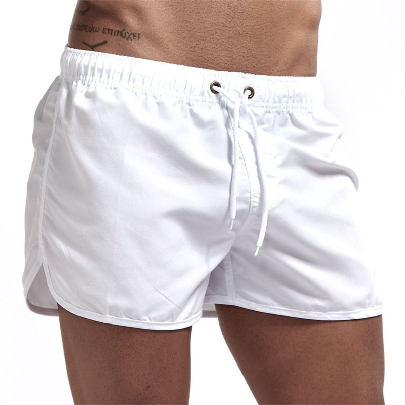 Herren Komfortable Badeshorts mit Tasche und Verstellung