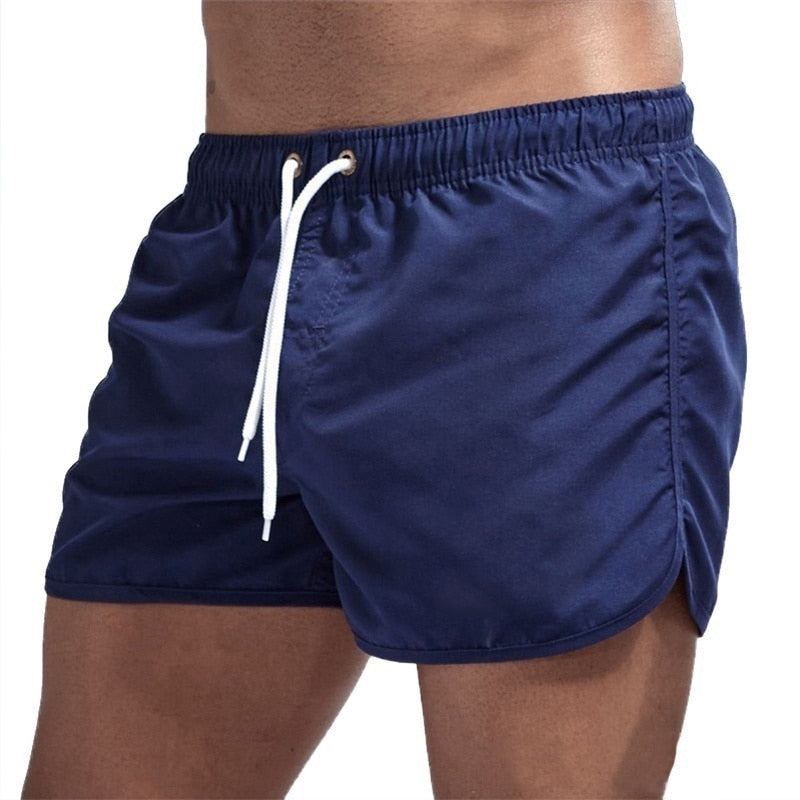 Herren Komfortable Badeshorts mit Tasche und Verstellung