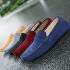 Męskie Zamszowe Loafersy Slip‑On o Eleganckiej, Casualowej Linii