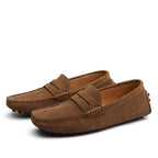 Męskie Zamszowe Loafersy Slip‑On o Eleganckiej, Casualowej Linii