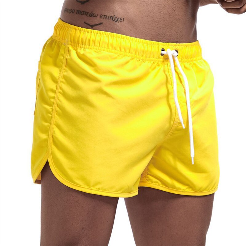 Herren Komfortable Badeshorts mit Tasche und Verstellung