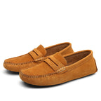 Męskie Zamszowe Loafersy Slip‑On o Eleganckiej, Casualowej Linii
