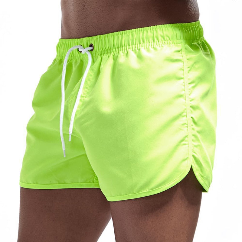 Herren Komfortable Badeshorts mit Tasche und Verstellung