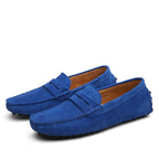 Męskie Zamszowe Loafersy Slip‑On o Eleganckiej, Casualowej Linii