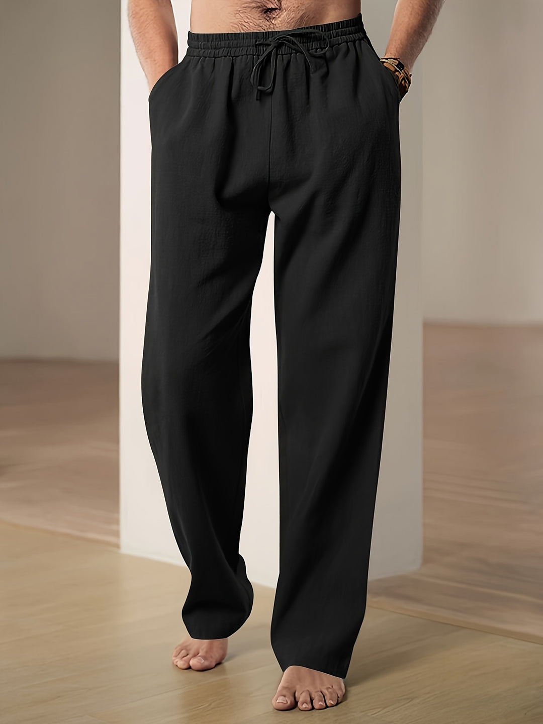 Men's Casual Pants with Breathable Design and Classic Cut
