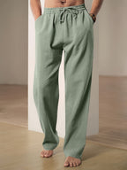Men's Casual Pants with Breathable Design and Classic Cut