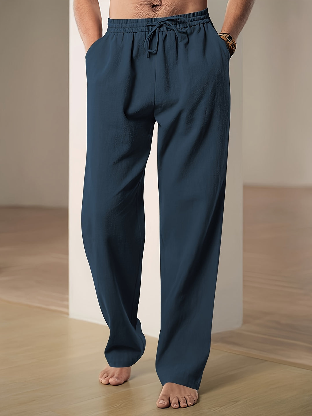 Men's Casual Pants with Breathable Design and Classic Cut