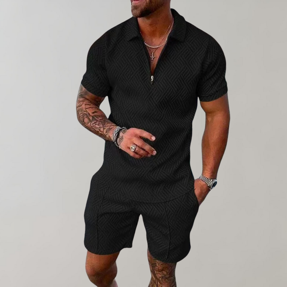 Men's Summer Set with Lightweight Top and Shorts