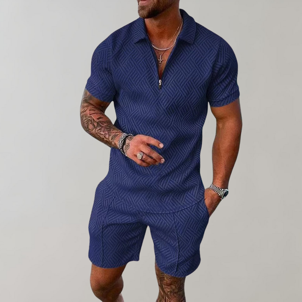 Men's Summer Set with Lightweight Top and Shorts