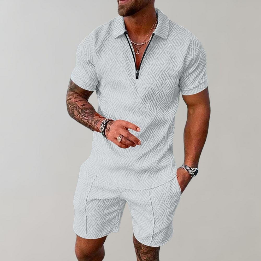 Men's Summer Set with Lightweight Top and Shorts