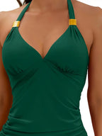 Damen Tankini-Set mit Schnürung und Off-Shoulder