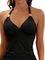 Damen Tankini-Set mit Schnürung und Off-Shoulder
