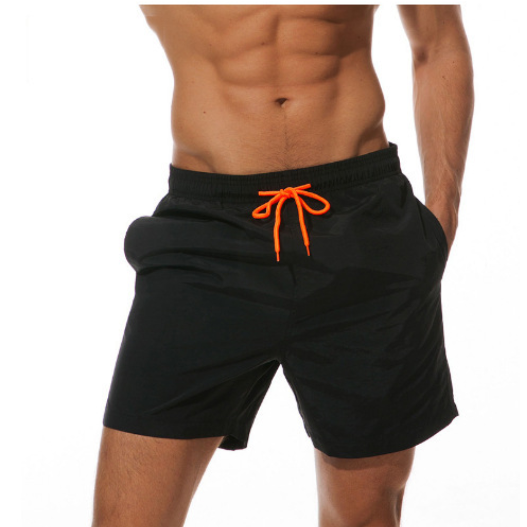 Herren Schnelltrocknende Badeshorts mit Verstellbarem Bund