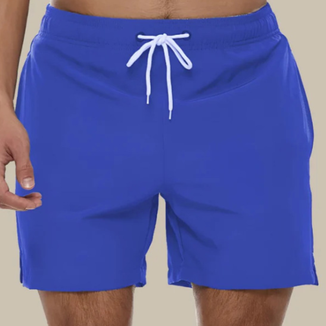 Herren Schnelltrocknende Badeshorts mit Verstellbarem Bund