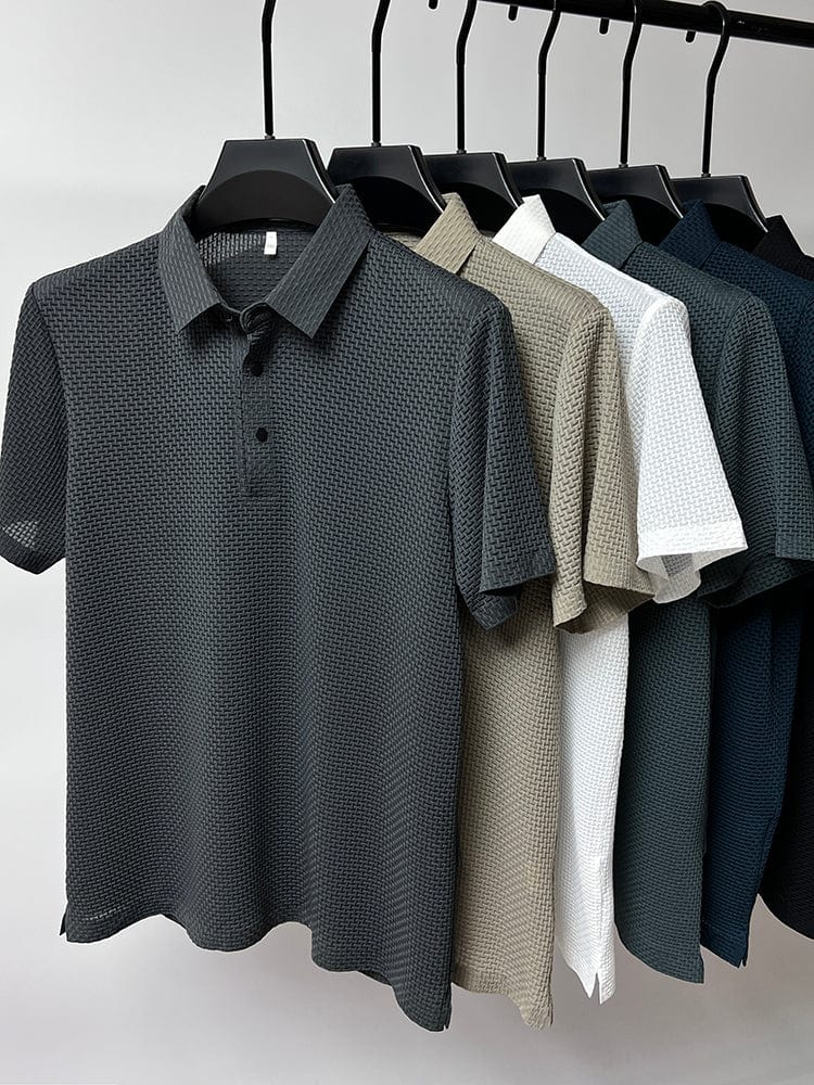 Męski T‑shirt z Mesh‑Detalami i Oddychającą Konstrukcją