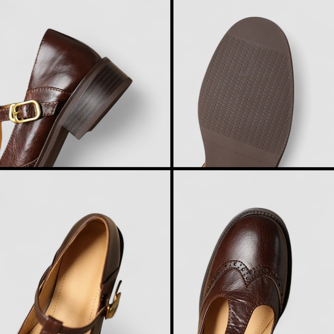 Damskie Buty Mary Jane Ortopedyczne z Paskiem T‑Bar