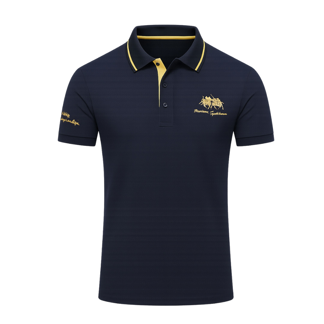 Męski Polo Shirt o Luksusowym Wykończeniu i Eleganckiej Linii