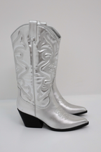 Damskie Wysokie Kozaki Cowboy z Elegancką Cholewką