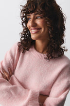 Damen weicher Strickpullover mit elegantem Schnitt