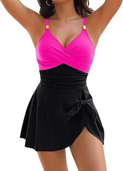 Damen Figurformendes Swimdress mit schlanker Taille und komfortabler Konstruktion