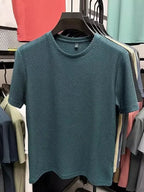Męski T‑Shirt z Oddychającą Strukturą Mesh i Miękką Włókniną Bambusową