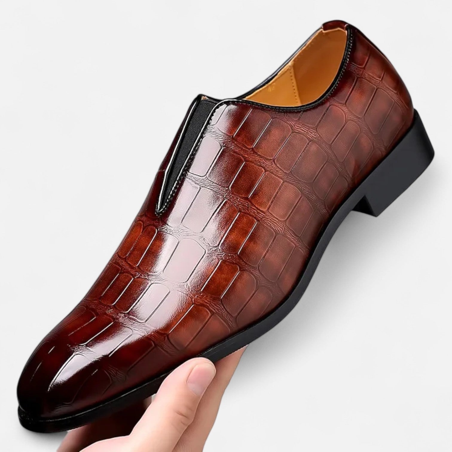 Męskie Mokasyny ze Skóry Naturalnej o Klasycznej, Eleganckiej Linii