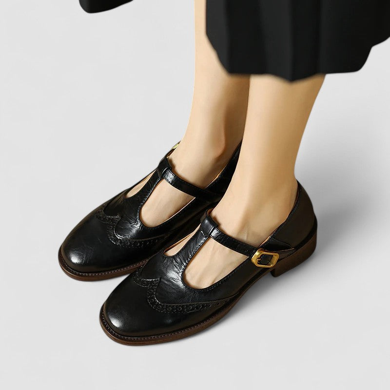 Damskie Buty Mary Jane Ortopedyczne z Paskiem T‑Bar
