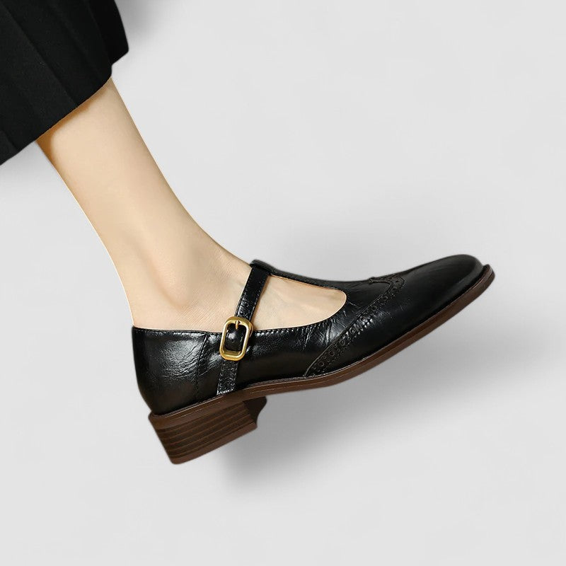 Damskie Buty Mary Jane Ortopedyczne z Paskiem T‑Bar