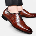 Męskie Mokasyny ze Skóry Naturalnej o Klasycznej, Eleganckiej Linii