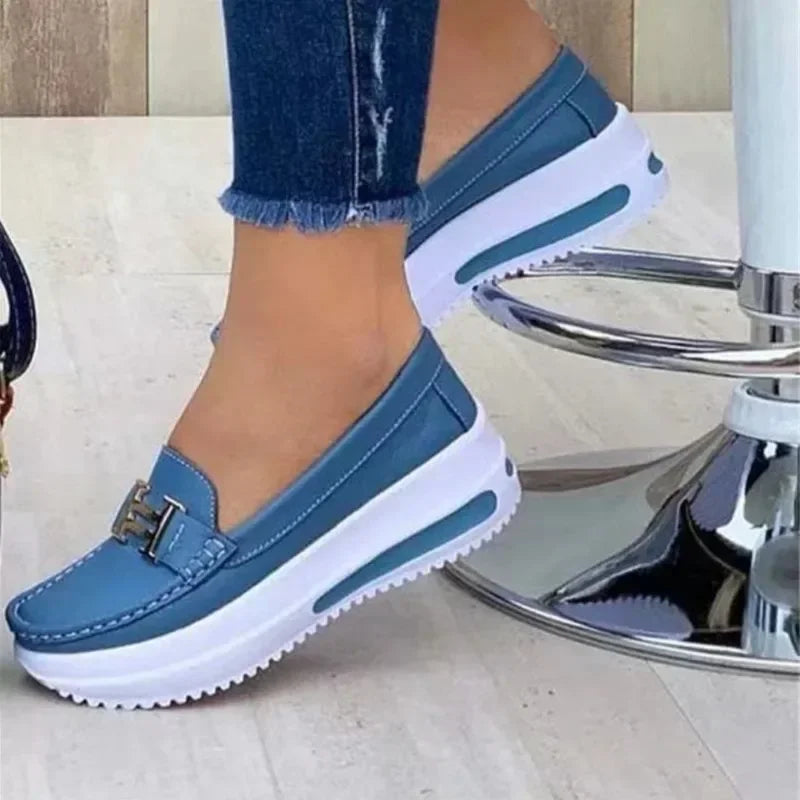 Damskie Buty Ortopedyczne Slip‑On z Elegancką Klamrą