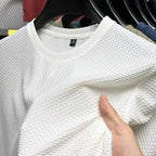Męski T‑Shirt z Oddychającą Strukturą Mesh i Miękką Włókniną Bambusową