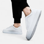 Męskie Sneakersy Slip‑On ze Skórzaną Cholewką i Wsparciem Łuku