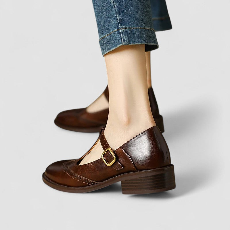 Damskie Buty Mary Jane Ortopedyczne z Paskiem T‑Bar