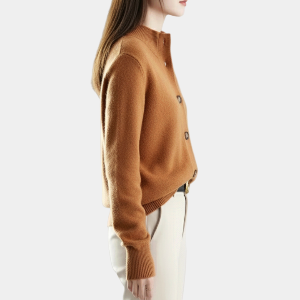 Women's Elegant Cardigan with Buttons