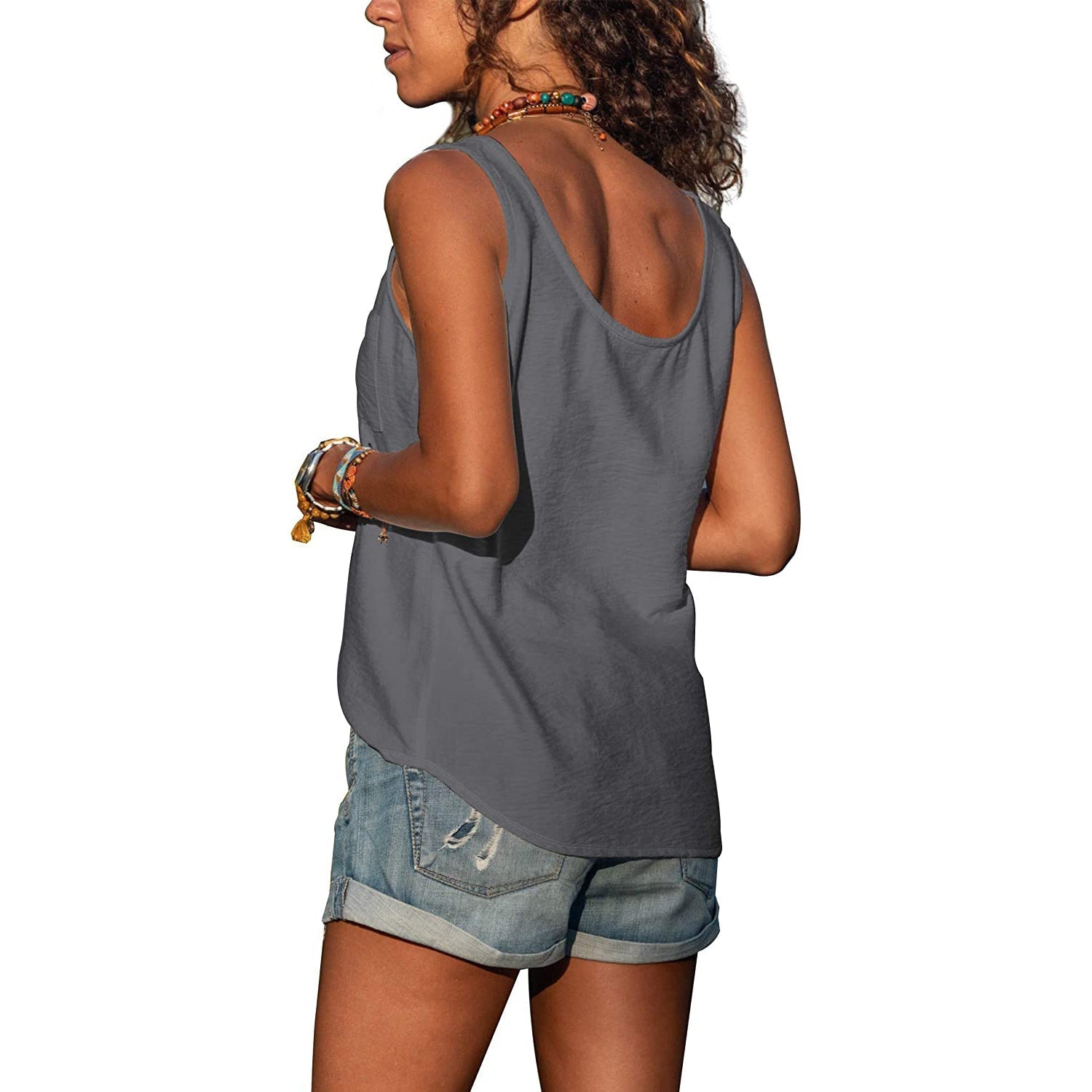Damska Elegancka Tank Top o Letnim Kroju