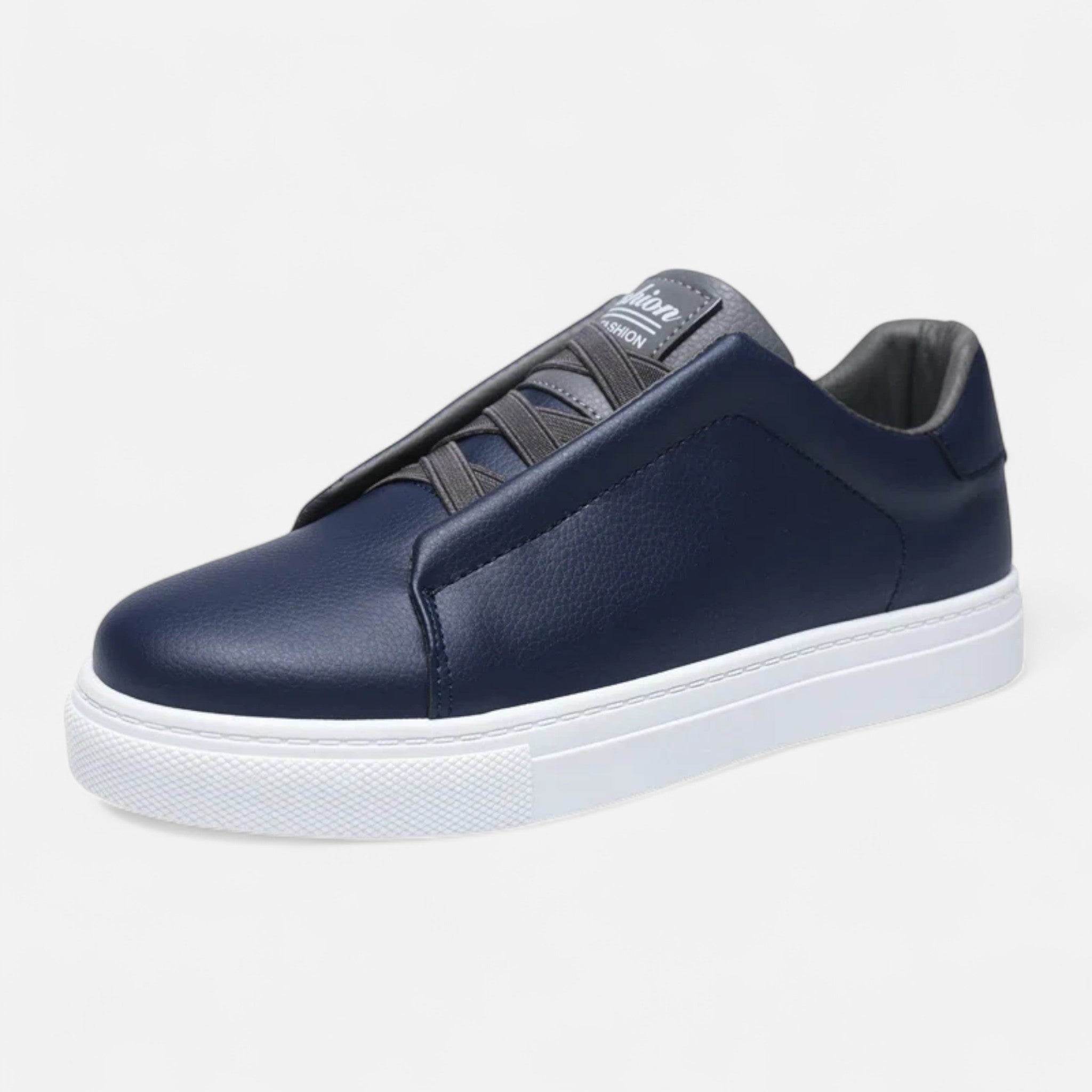 Męskie Sneakersy Slip‑On ze Skórzaną Cholewką i Wsparciem Łuku
